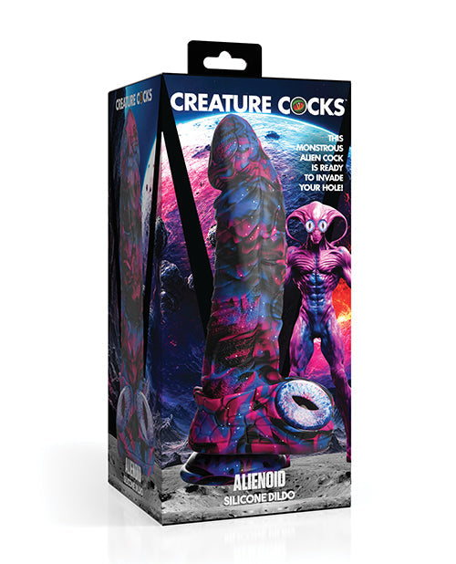 Creature Cocks Creature Cocks Alienoid Silicone Dildo - Multi Color