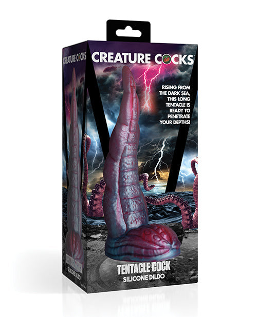 Creature Cocks Creature Cocks Tentacle Cock Silicone Dildo - Red/Blue