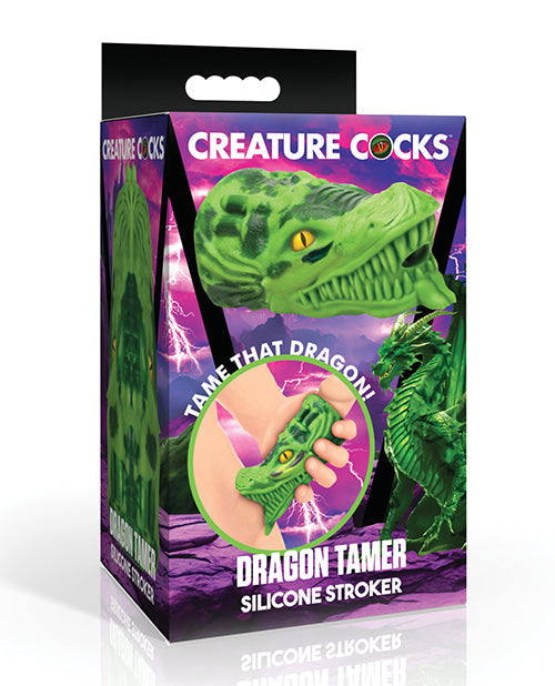 Creature Cocks Creature Cocks Dragon Tamer Silicone Stroker - Green