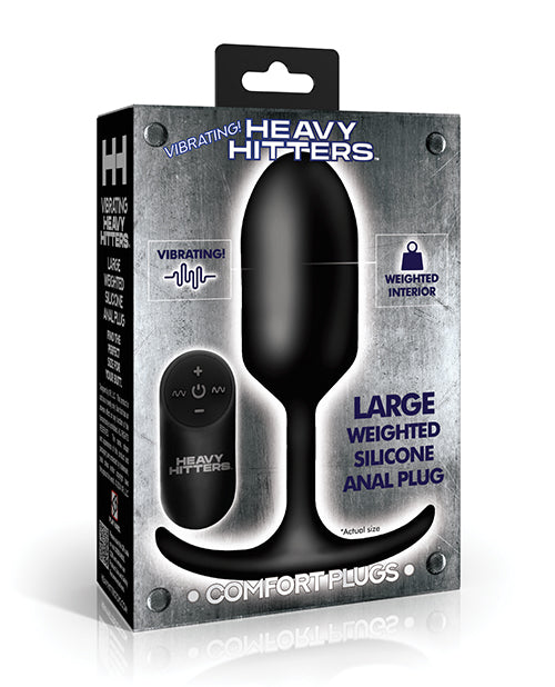 Heavy Hitters Heavy Hitters - Vibrating Weighted Silicone Anal Plug - Large