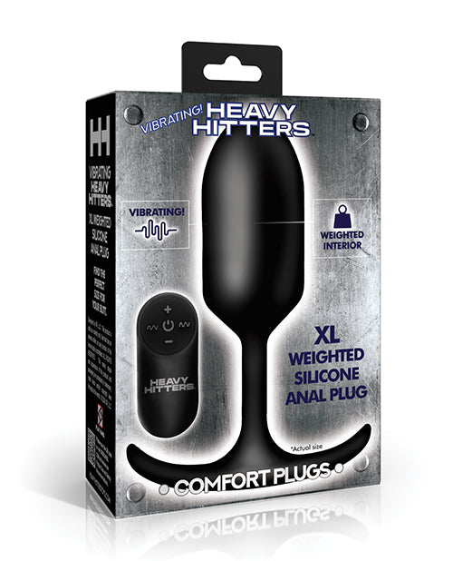 Heavy Hitters Heavy Hitters - Vibrating Weighted Silicone Anal Plug - Extra Large