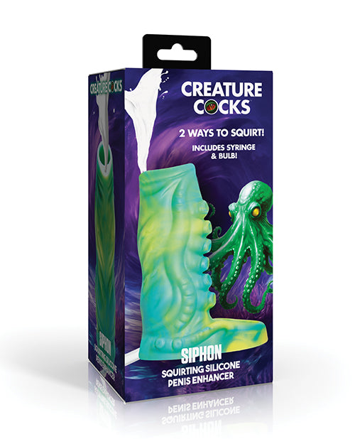 Creature Cocks Creature Cocks Tentacle Squirting Silicone Penis Enhancer - Green