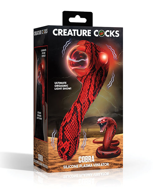 Creature Cocks Creature Cocks Cobra Scepter Plasma Vibrator - Red/Black