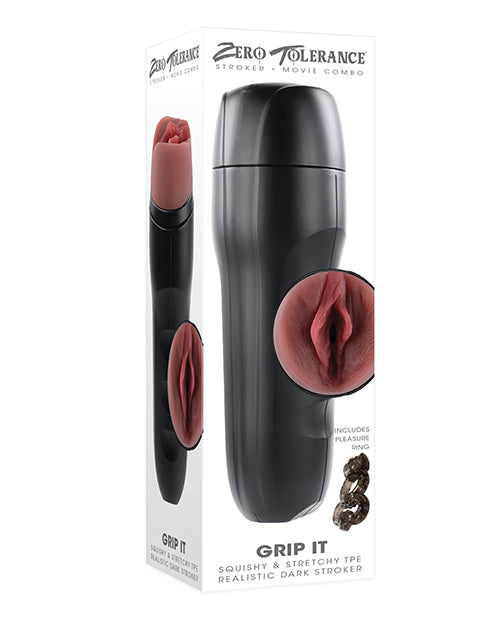 Zero Tolerance Zero Tolerance Grip It Vaginal Stroker - Dark