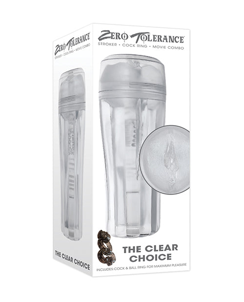 Zero Tolerance Zero Tolerance The Clear Choice Masturbator - Clear