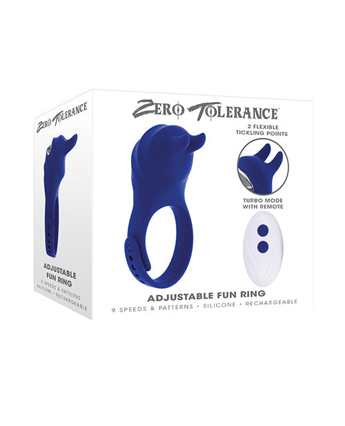 Zero Tolerance Zero Tolerance Adjustable Ring Fun - Blue