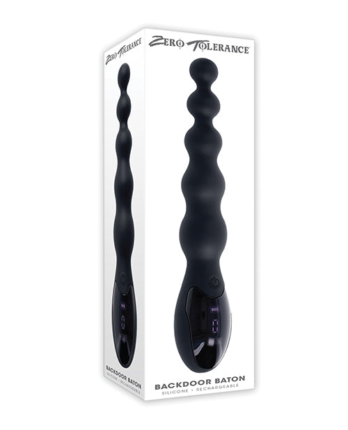 Zero Tolerance Zero Tolerance Backdoor Baton Beaded Anal Vibrator - Black