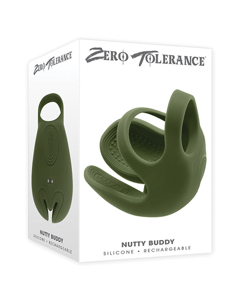 Zero Tolerance Zero Tolerance Nutty Buddy Cock & Ball Vibrator - Green