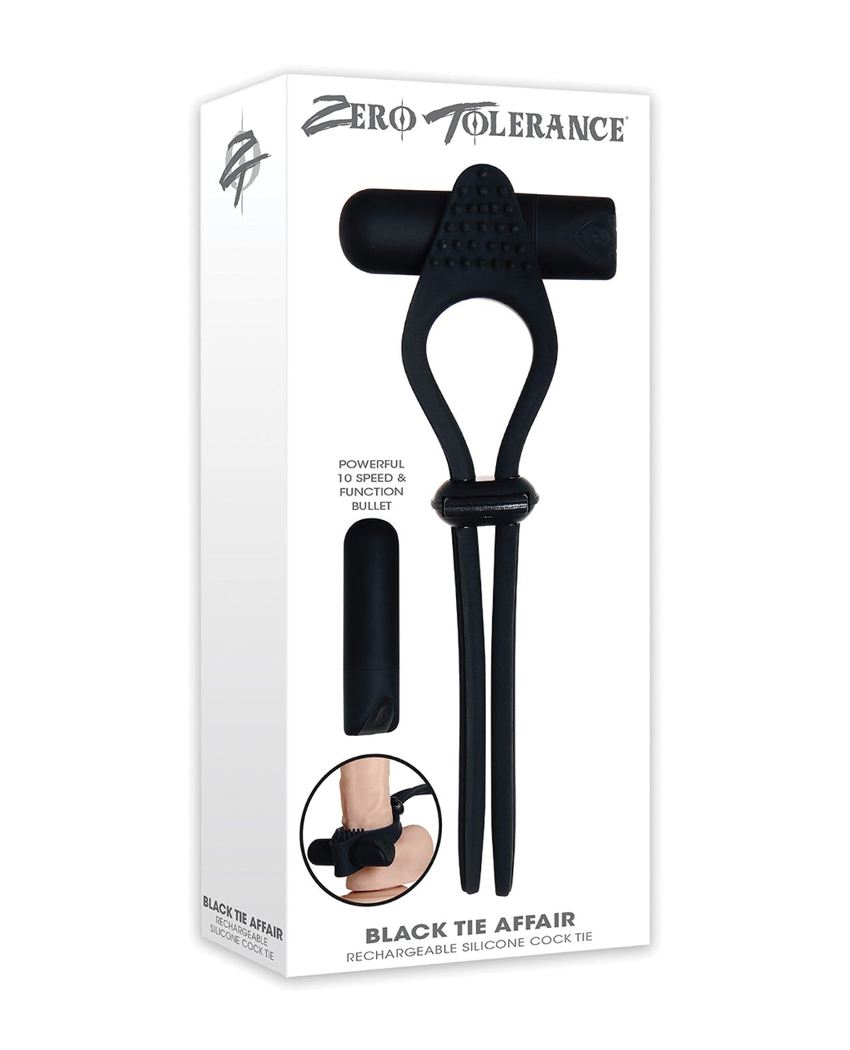 Zero Tolerance Zero Tolerance Black Tie Affair Cock Ring - Black