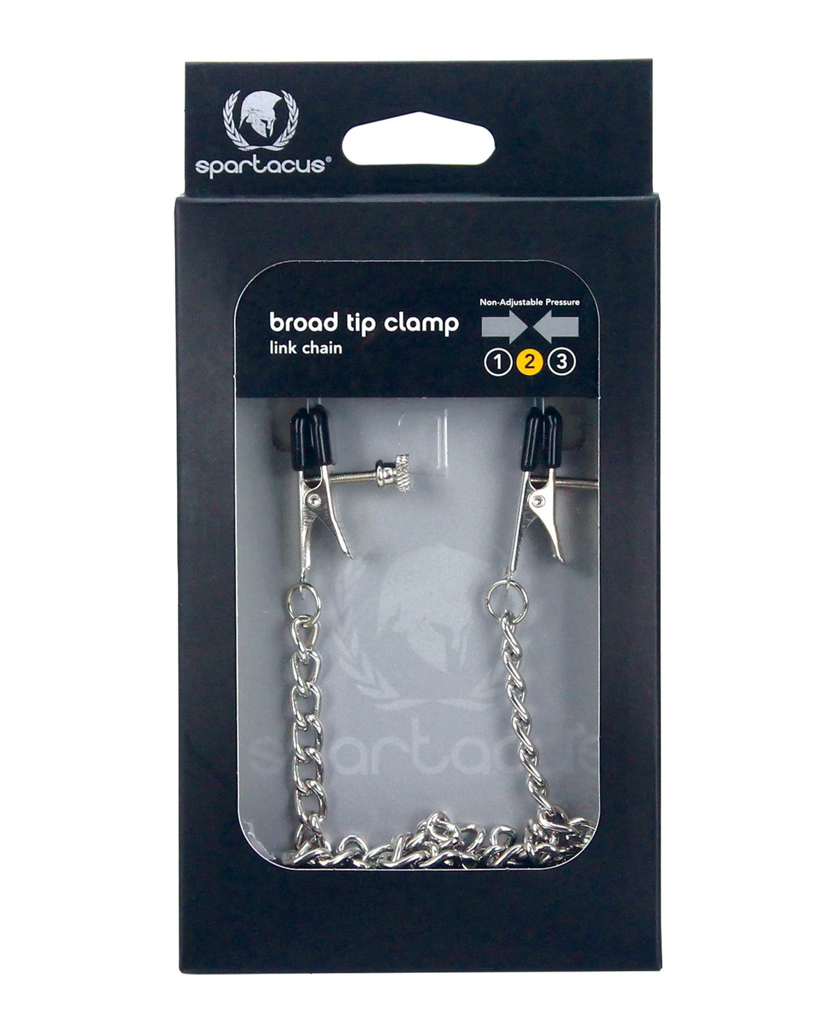 Spartacus Spartacus Adjustable Broad Tip Nipple Clamps w/Link Chain