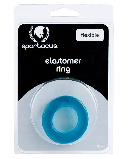 Spartacus Spartacus Elastomer Cock Ring - Metro Blue