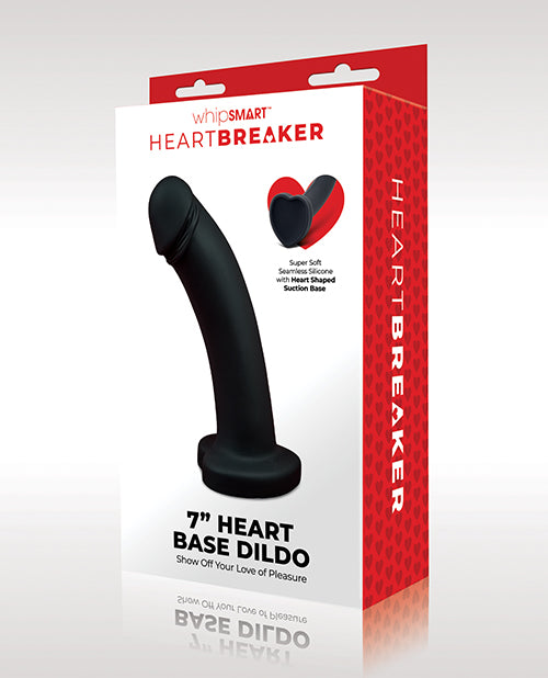 WhipSmart WhipSmart Heartbreaker 7" Heart Based Dildo - Black/Red