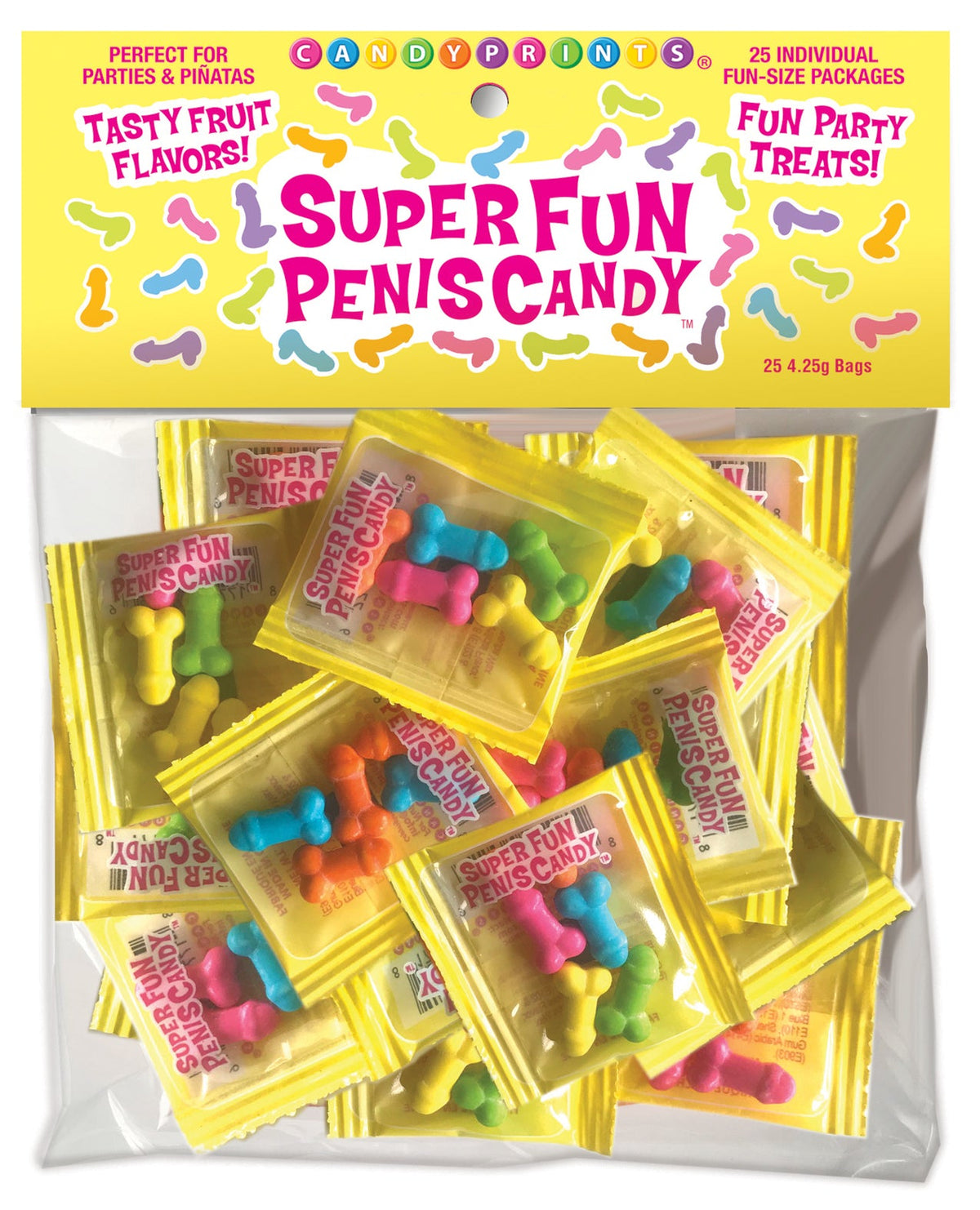 Candy Prints Super Fun Penis Candy - Bag of 25