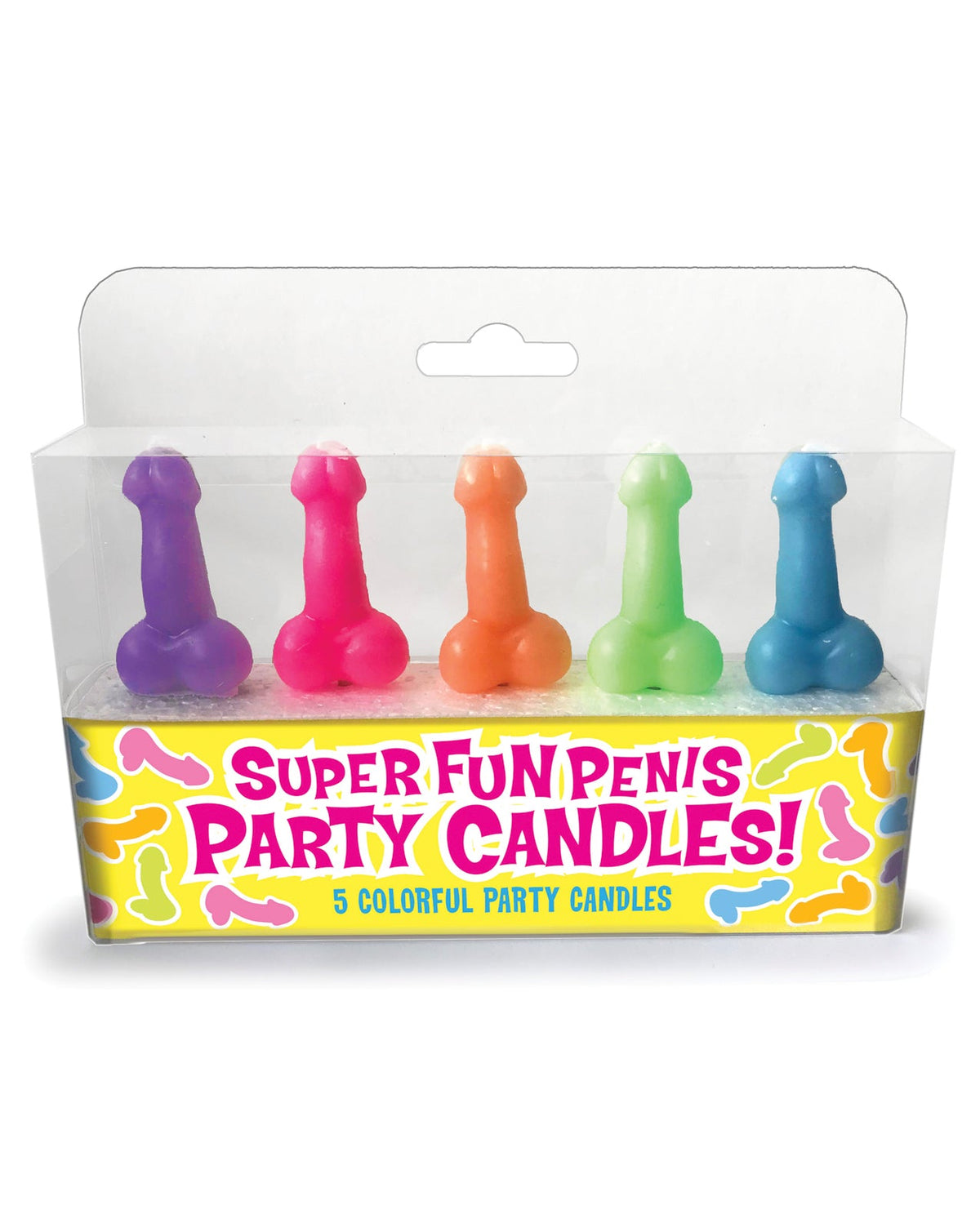 Candy Prints Super Fun Party Candles - Set of 5