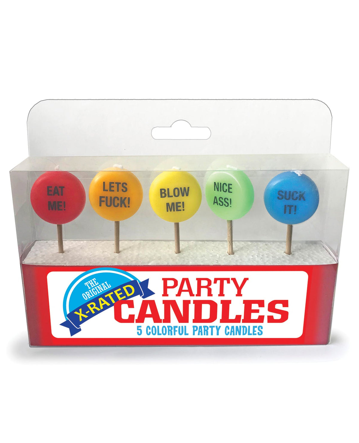 Candy Prints X-Rated Party Candles - Set of 5