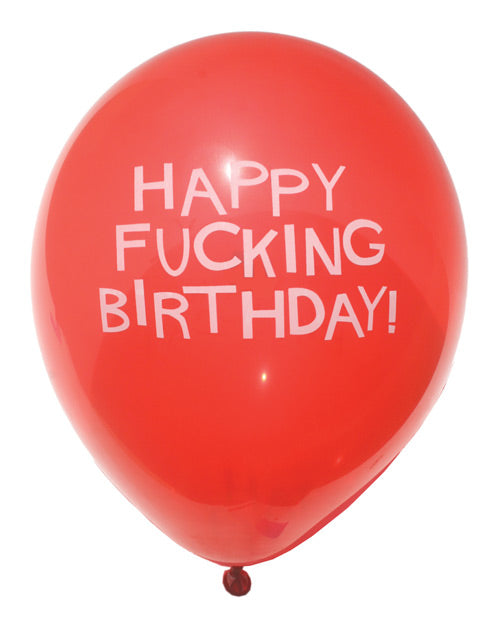 Candy Prints 11" Happy Fucking Birthday Balloons - Bag of 8