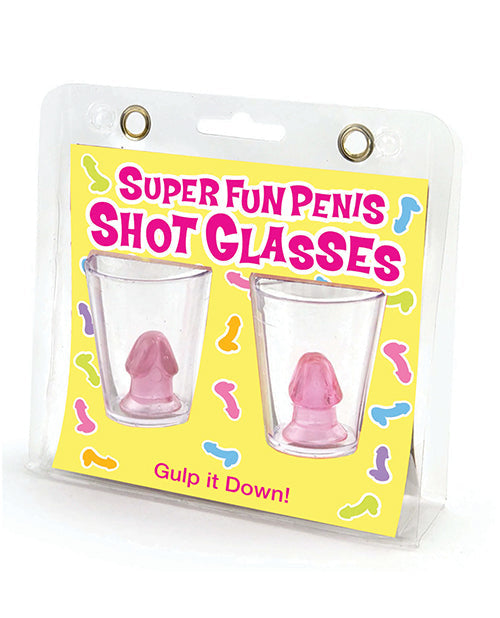 Candy Prints Super Fun Penis Shot Glasses - Set of 2