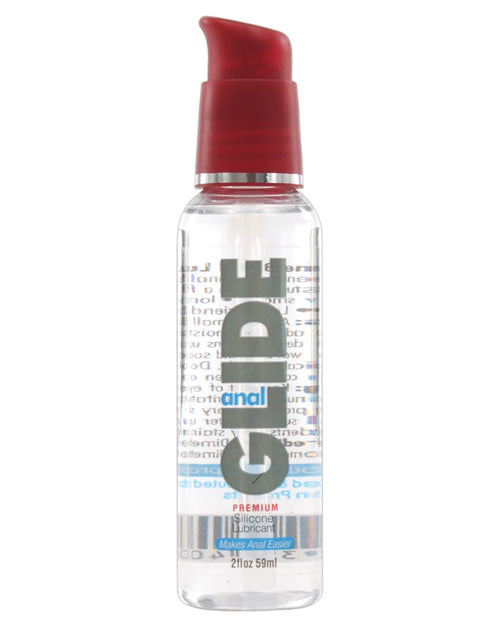 Body Action Anal Glide Silicone Lubricant - 2 oz Pump Bottle