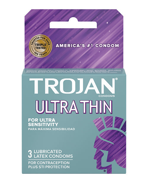 Trojan Trojan Ultra Thin Lubricated Condoms - Box of 3