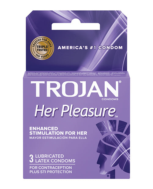 Trojan Trojan Her Pleasure Condoms - Box of 3