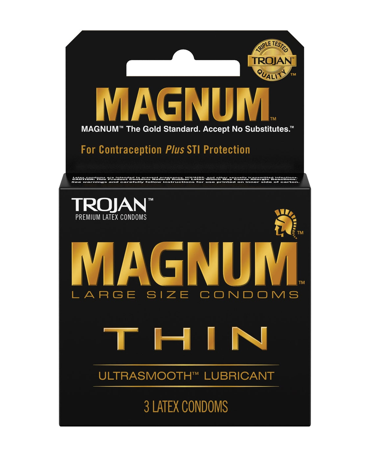 Trojan Trojan Magnum Thin Condoms - Box of 3