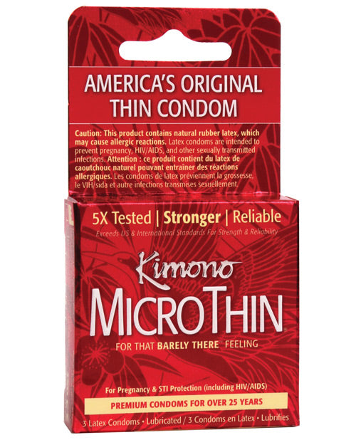Kimono Kimono Micro Thin Condoms - Box of 3