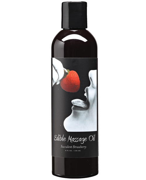Earthly Body Earthly Body Edible Massage Oil - 8 oz Strawberry