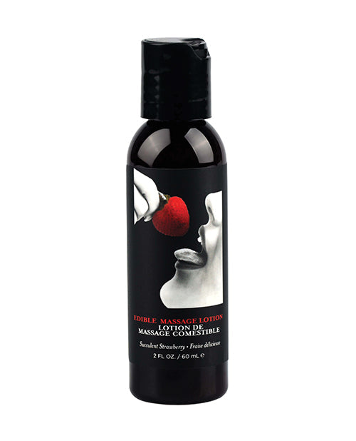 Earthly Body Earthly Body Hemp Seed by Night Edible Lotion - 2 oz Strawberry