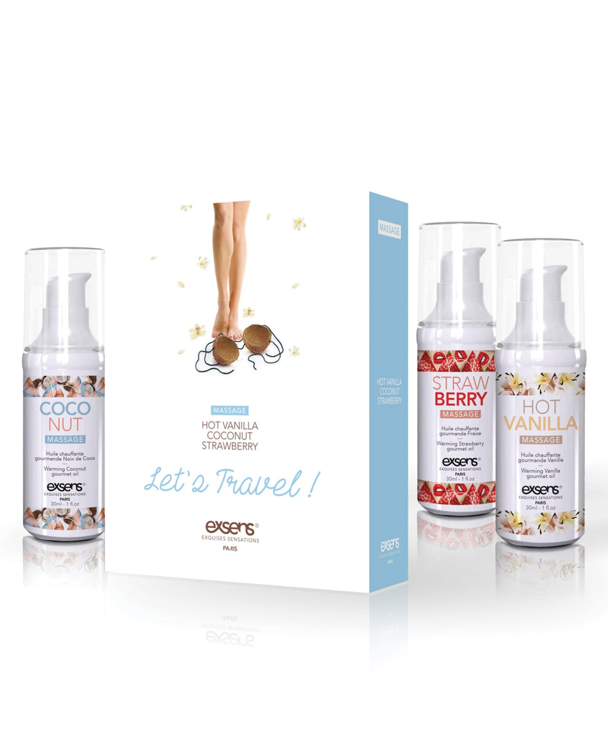 Exsens EXSENS of Paris Let's Travel Massage Oil Set