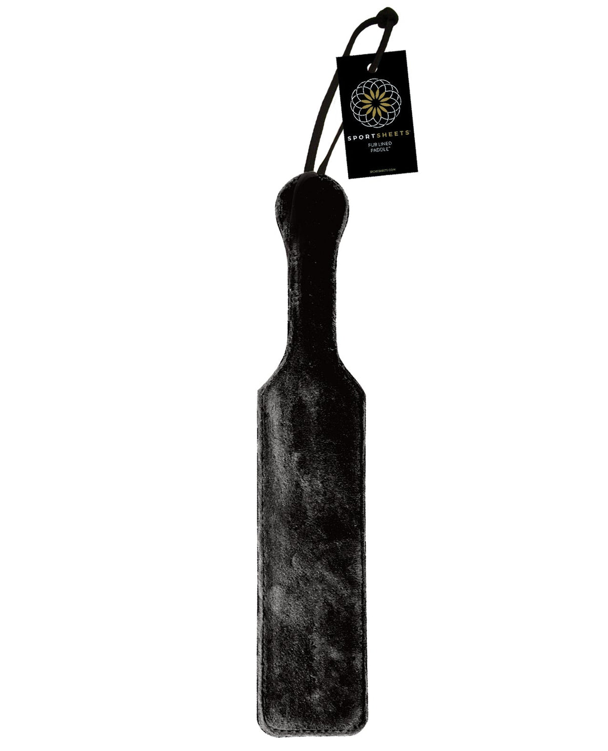 Sportsheets Sportsheets Leather Paddle w/Black Fur