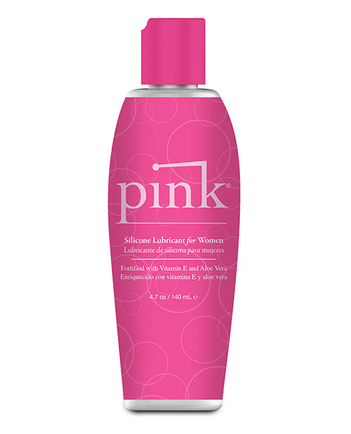 Pink Pink Silicone Lube - 4.7 oz Flip Top Bottle