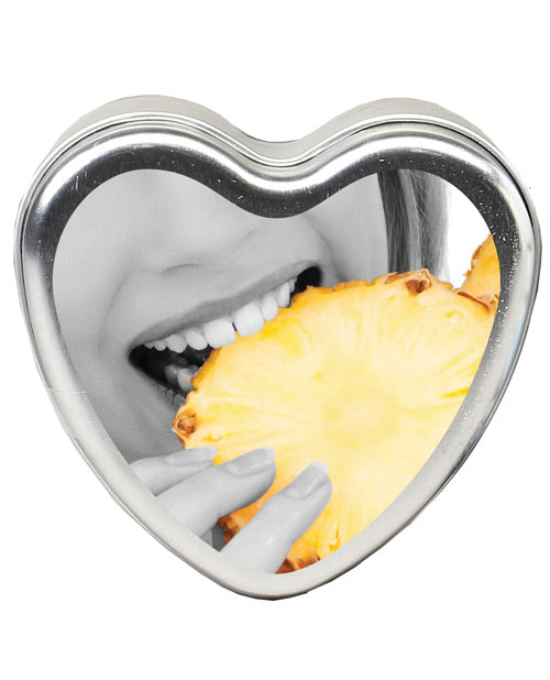 Earthly Body Earthly Body Suntouched Hemp Edible Candle - 4.7 oz Heart Tin Pineapple
