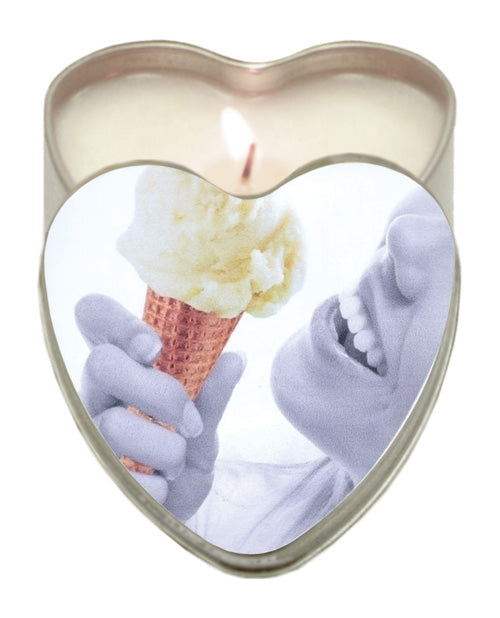 Earthly Body Earthly Body Suntouched Hemp Edible Candle - 4.7 oz Heart Tin Vanilla