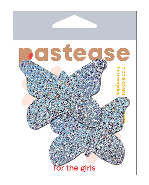 Pastease Pastease Premium Glitter Butterfly - Silver O/S
