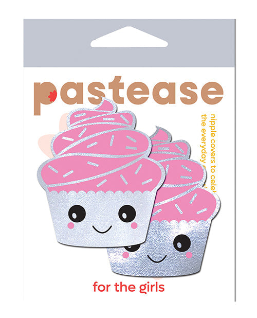 Pastease Pastease Cupcake Glittery Frosting Nipple Pastie - White O/S