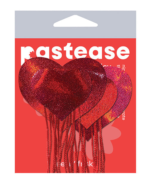 Pastease Pastease Tassel Holographic Heart - Red O/S