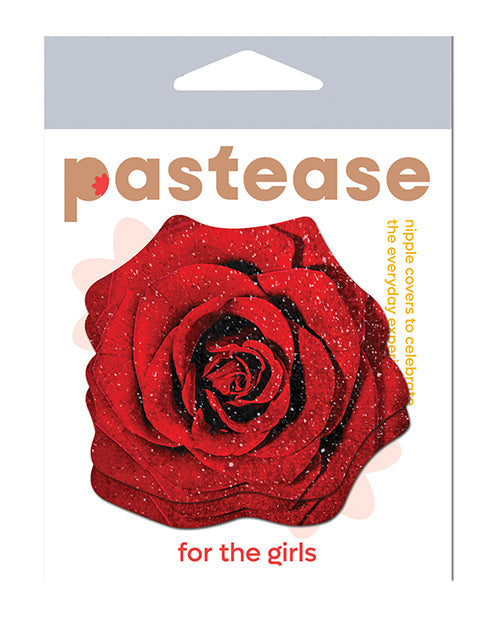 Pastease Pastease Glitter Velvet Blooming Rose - Red O/S