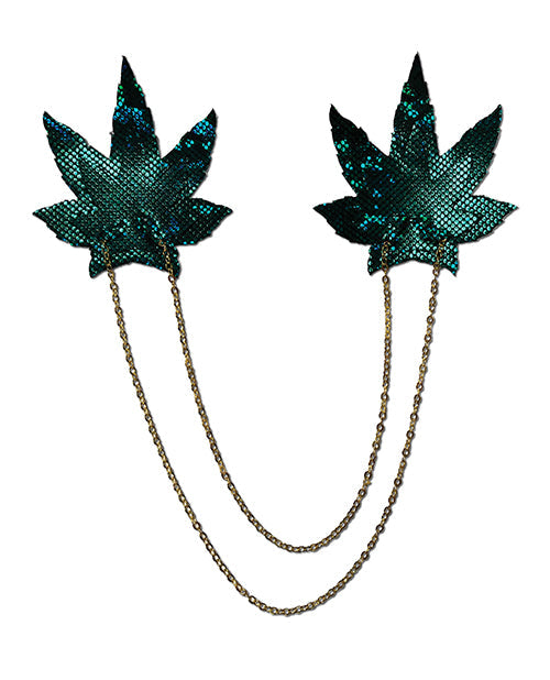 Pastease Pastease Chains Disco Weed Leaf - Green O/S