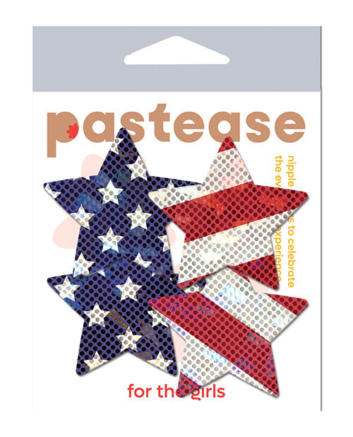 Pastease Pastease Premium Petites Glittering Stars & Stripes - Red/White/Blue O/S