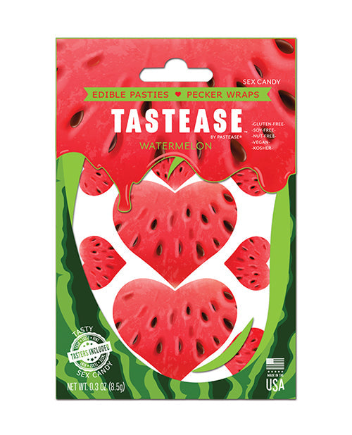 Pastease Pastease Tastease Edible Pasties & Pecker Wraps - Watermelon O/S