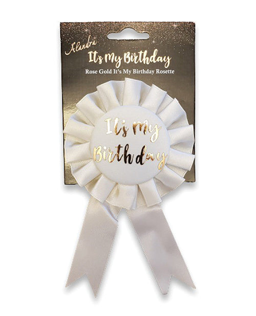 OMG International It's My Birthday Badge - Rose Gold