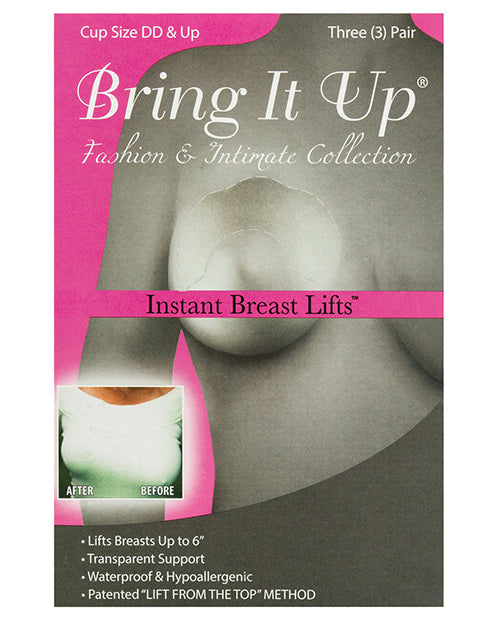 Bring it Up Bring it Up Plus Size Breast Lifts - DD Cup & Larger Pack of 3