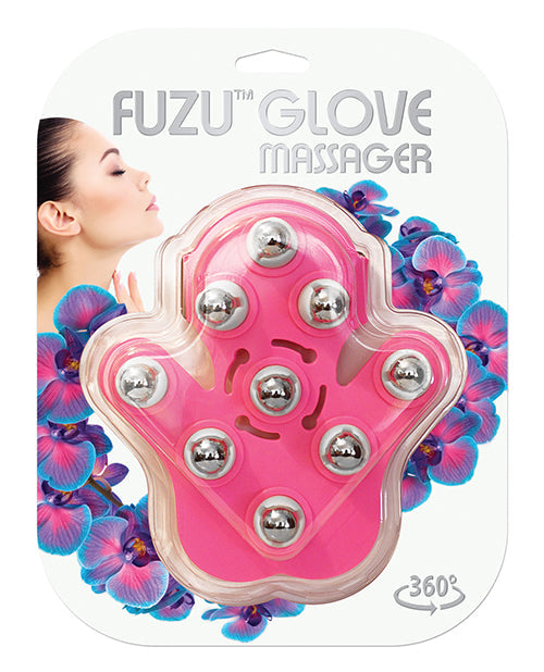 Fuzu Fuzu Glove Massager - Neon Pink