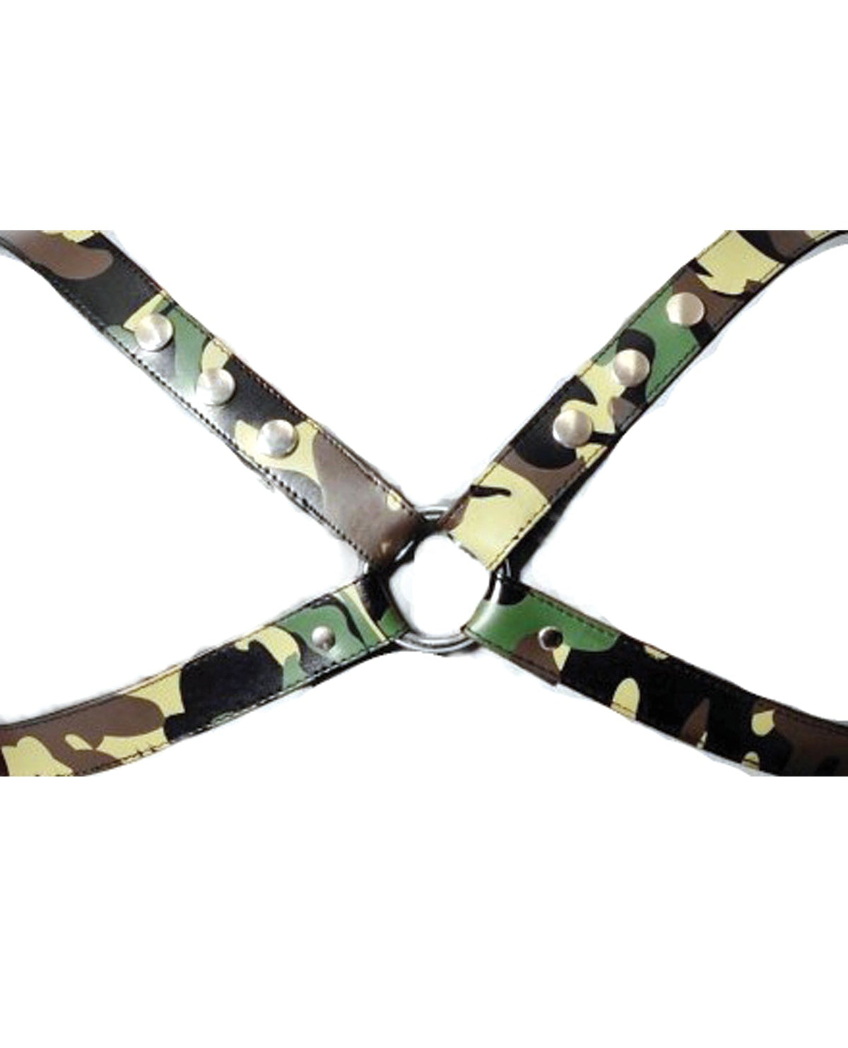 Sensual Sin Sensual Sin Leather X Harness - Camo Small/Medium