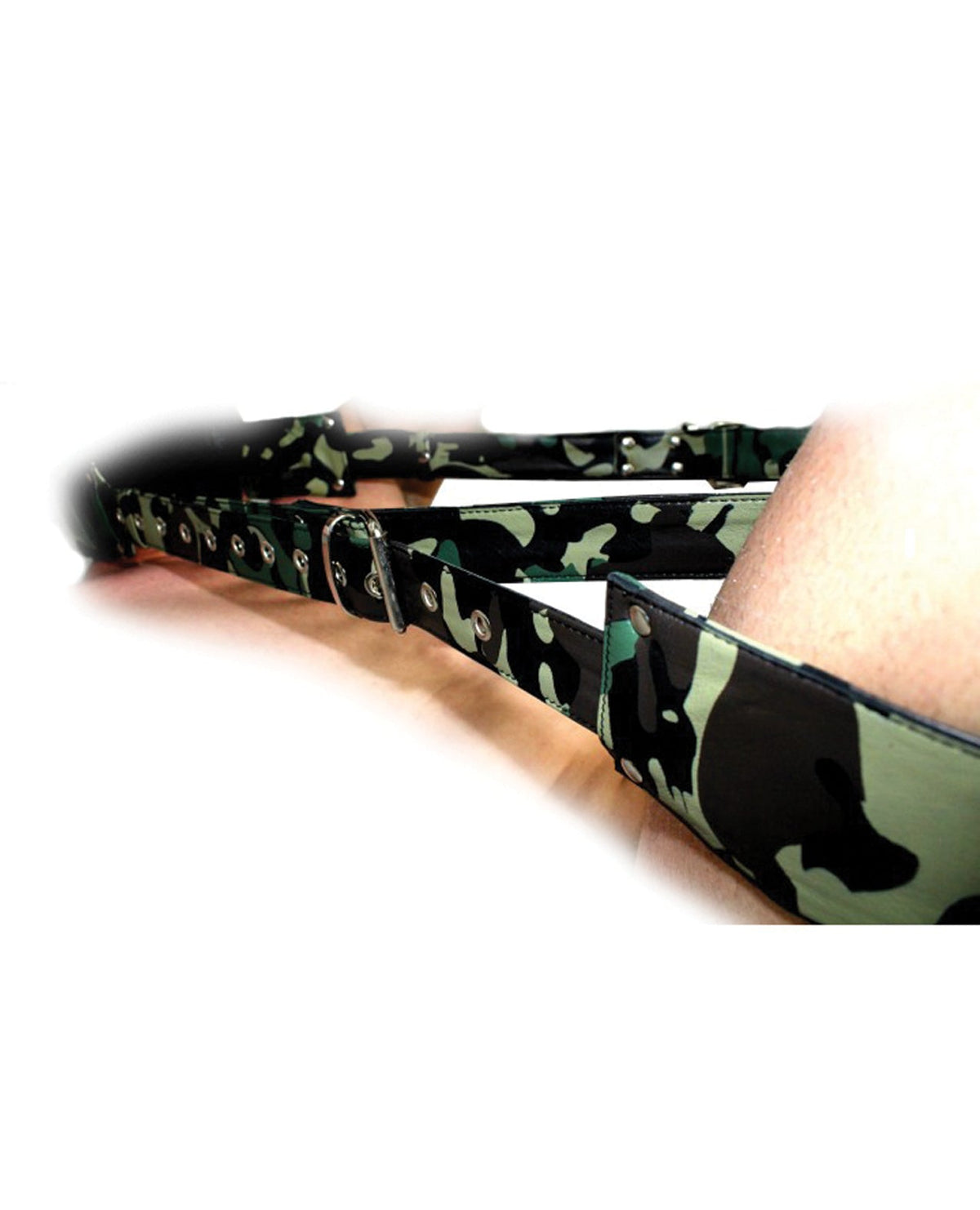 Sensual Sin Sensual Sin Leather Adjustable Travel Sling - Camo
