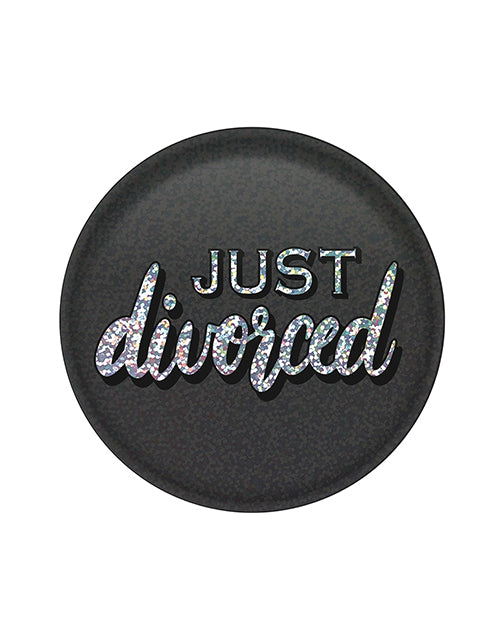 Beistle Just Divorced Button