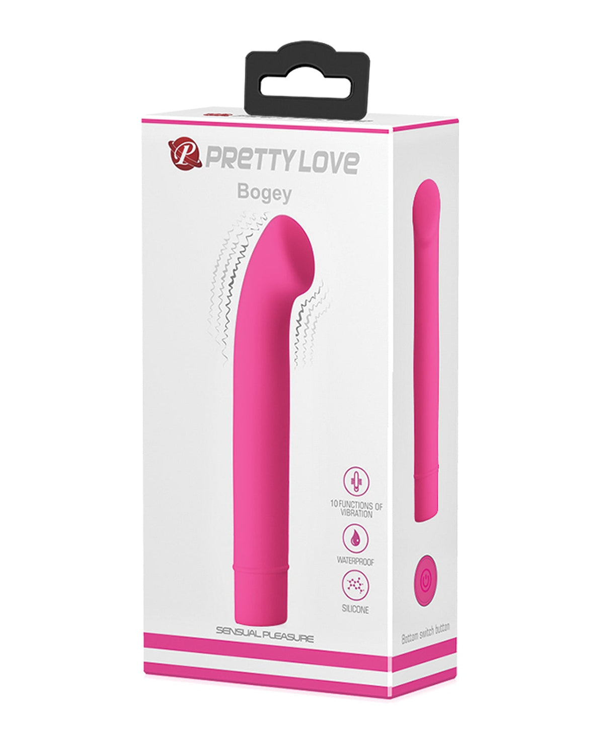Pretty Love Pretty Love Bogey Silicone Mini Vibrator - Pink