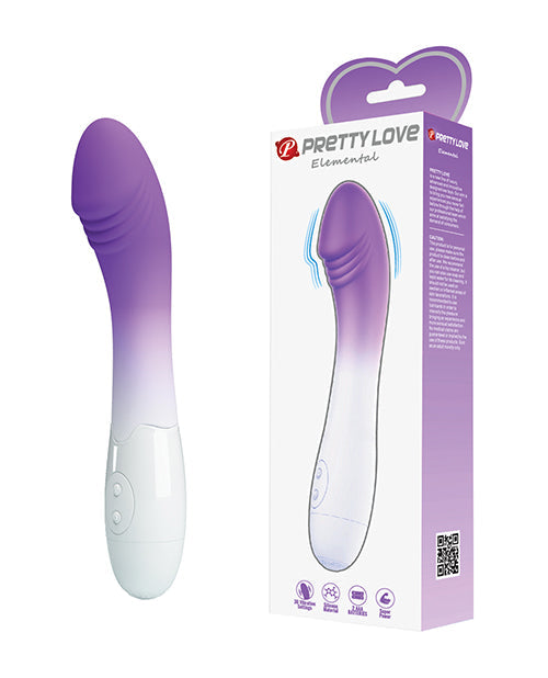 Pretty Love Pretty Love Elemental G-Spot Realistic Vibrator - Purple Ombre
