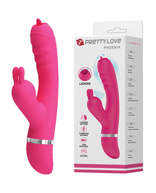 Pretty Love Pretty Love Phoenix Licking & Sucking Rabbit - Pink