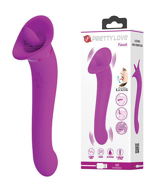 Pretty Love Pretty Love Faust Licking Trumpet & Vibe - Fuchsia